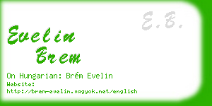 evelin brem business card